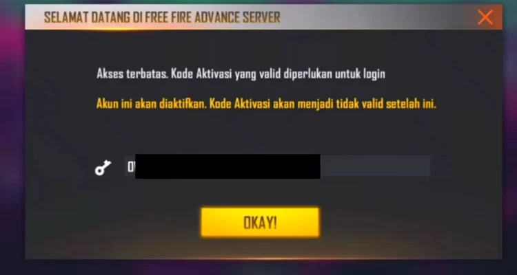 Cara Mendapatkan Kode Aktivasi FF Advance Server Juli 2023 | Garena