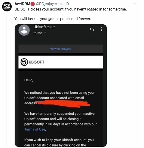 Ubisoft Support via Twitter
