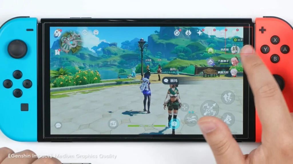 Genshin Impact berjalan di Switch lewat emulator Android
