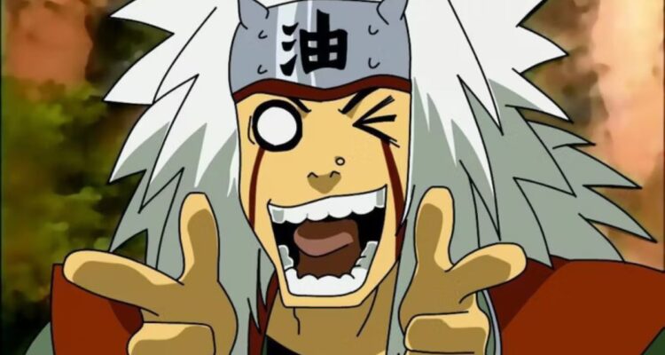 Jiraiya mengintip di pemandian wanita atau ketika dia melihat teknik Sexy Jutsu