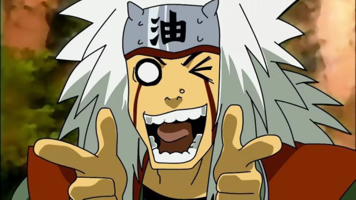 Jiraiya mengintip di pemandian wanita atau ketika dia melihat teknik Sexy Jutsu